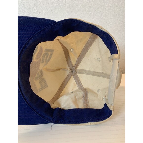 VTG 80 90 Pepsi Baseball Hat Cap Snap Back Trucker Cream Ivory K Products USA - Picture 9 of 9